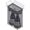 Epe Usa 5 in x 10 in x 15 in Wine Shipping Box, Kraft, Corrugated / Foam, Single, 32 ECT WSD-04 - alternate 2